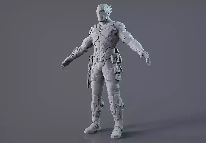 Sci-Fi Military Mercenary 3D model