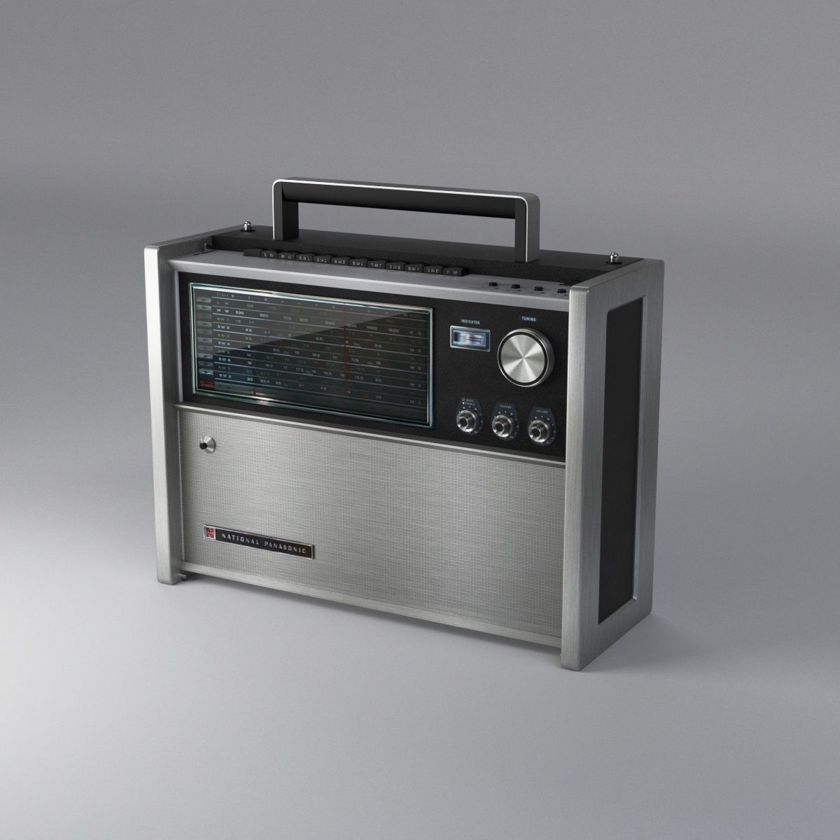 Panasonic Portable Shortwave Radio RF-5000 3D model_1