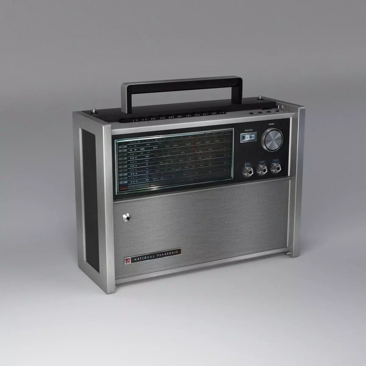 Panasonic Portable Shortwave Radio RF-5000 3D model_0