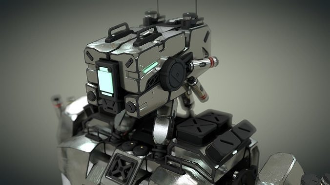 robot rigged design  3D model