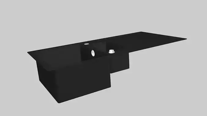 HALLVIKEN Sink Low-poly 3D model