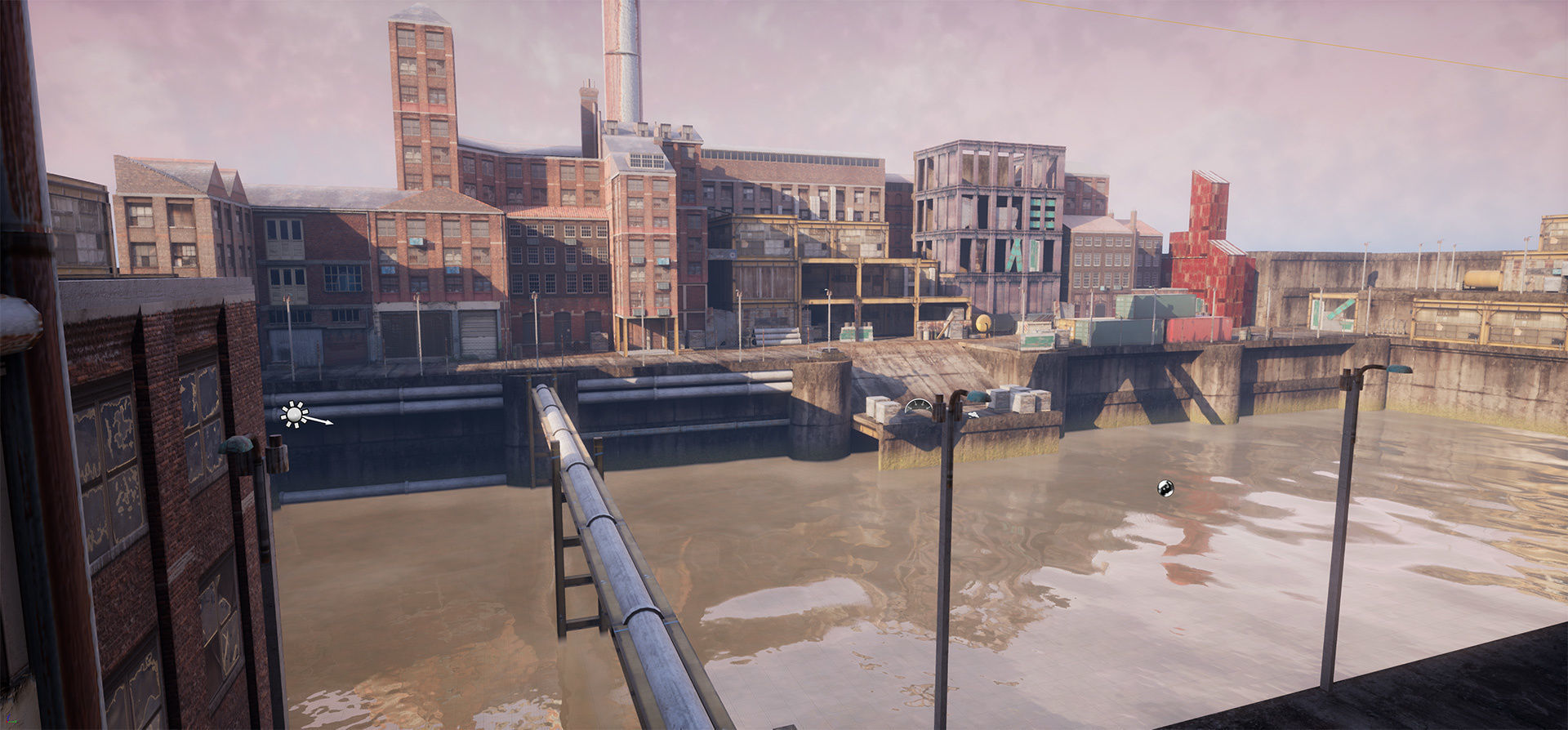 Industrial District Modular Pack Low-poly 3D model_14