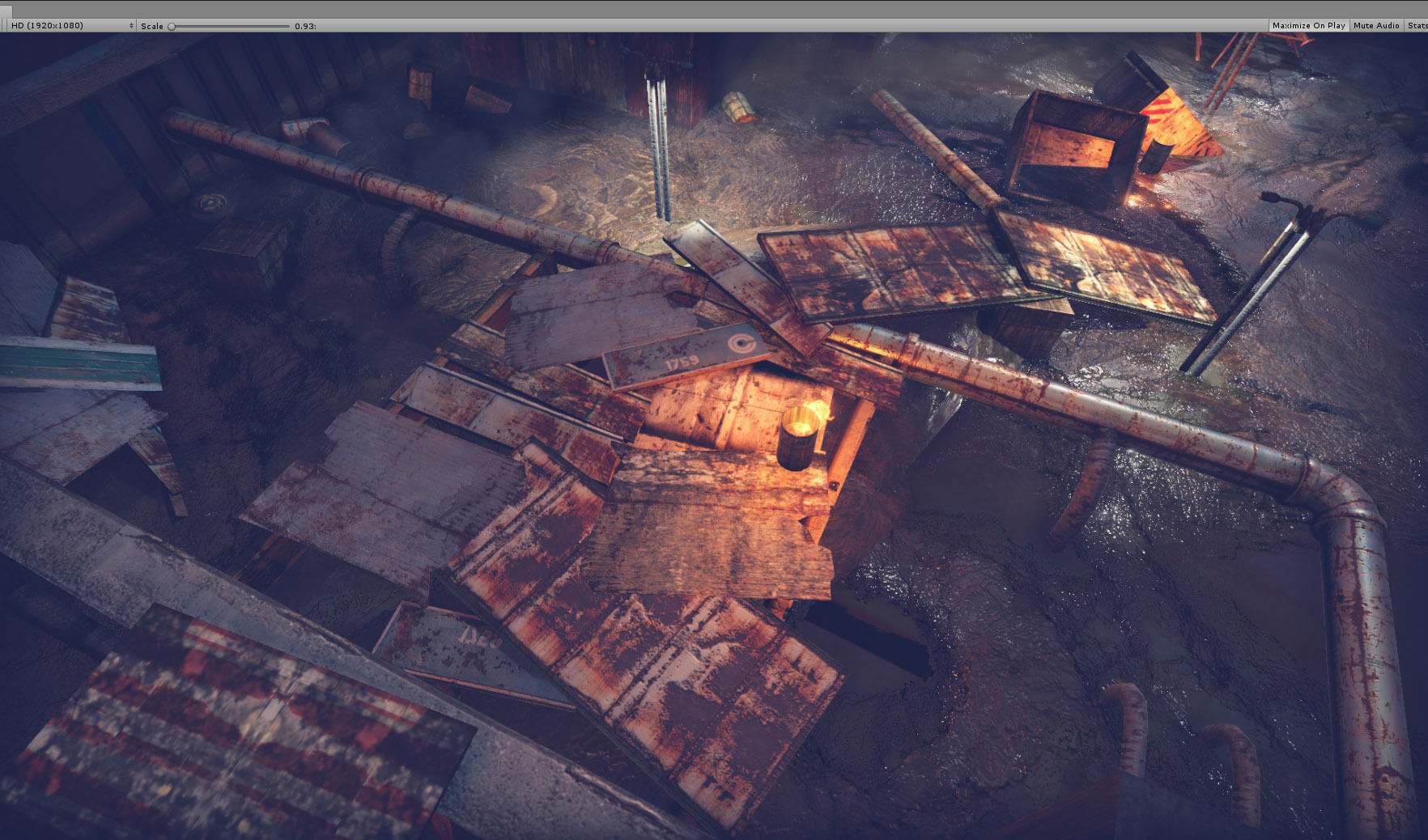 Industrial District Modular Pack Low-poly 3D model_5