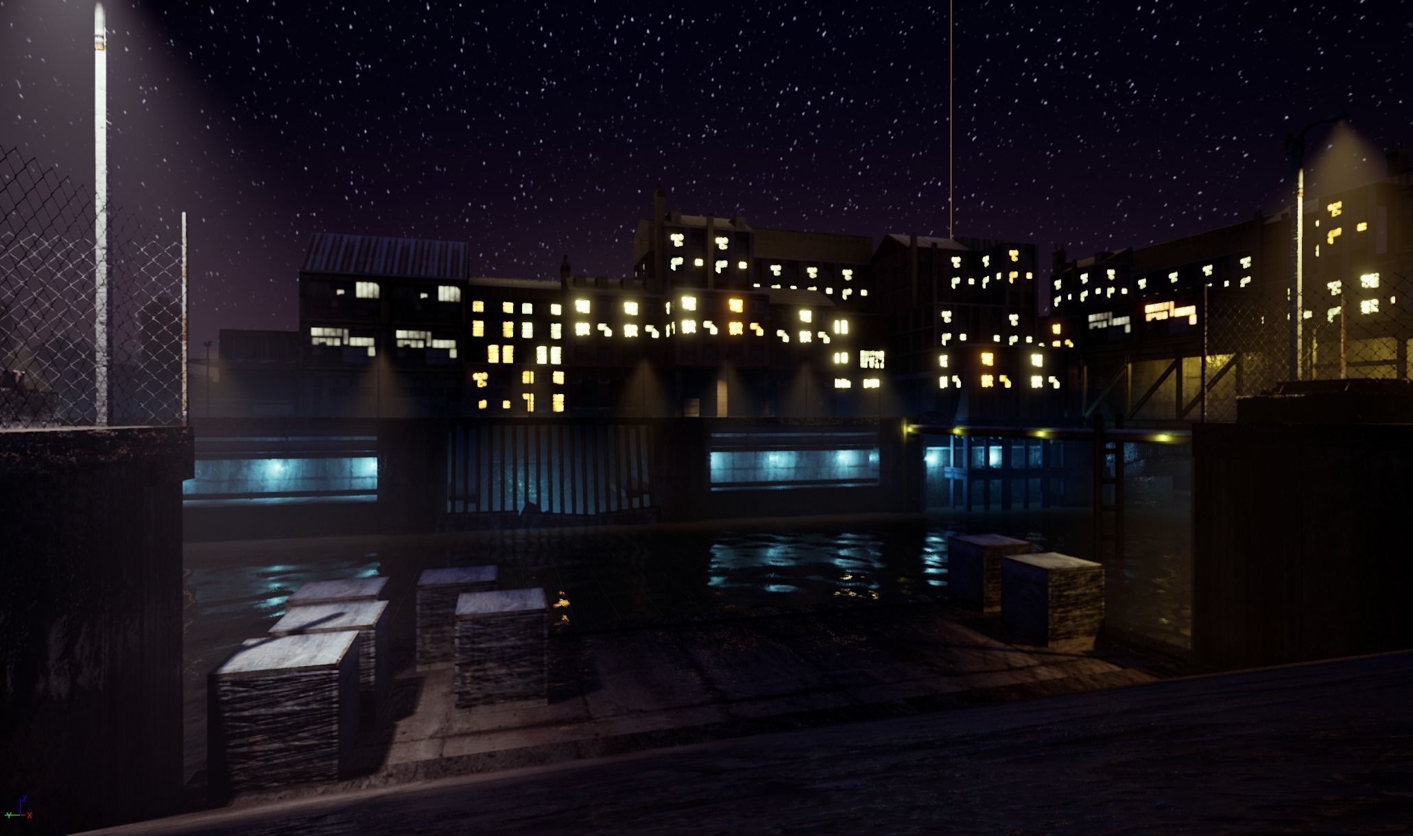 Industrial District Modular Pack Low-poly 3D model_31