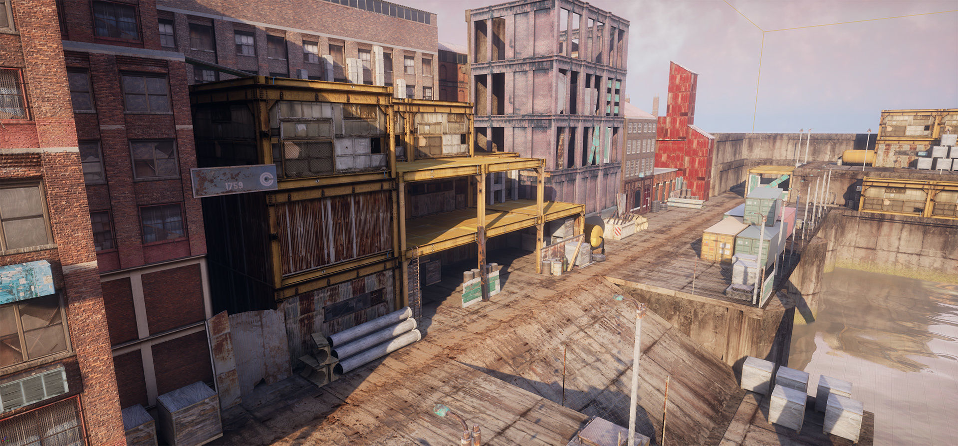 Industrial District Modular Pack Low-poly 3D model_13