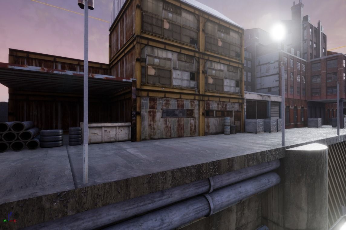 Industrial District Modular Pack Low-poly 3D model_25