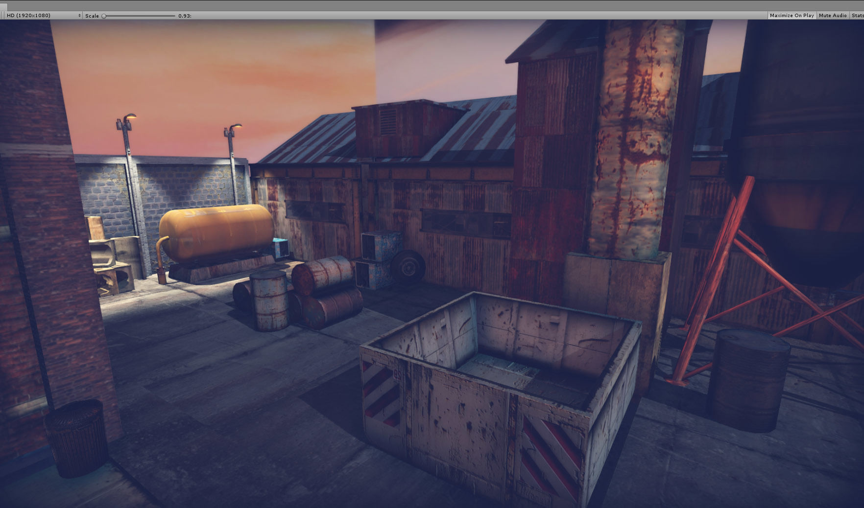 Industrial District Modular Pack Low-poly 3D model_2