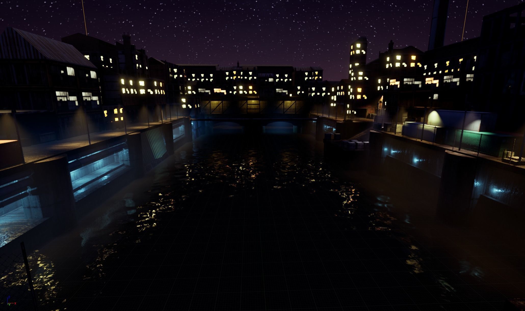 Industrial District Modular Pack Low-poly 3D model_29