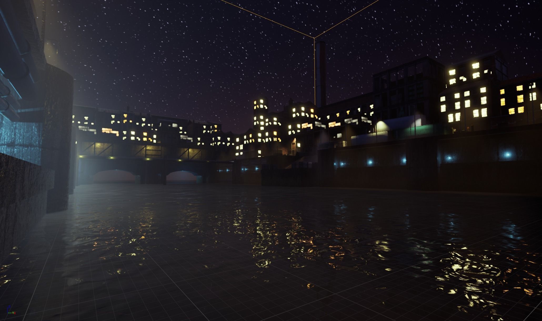 Industrial District Modular Pack Low-poly 3D model_28