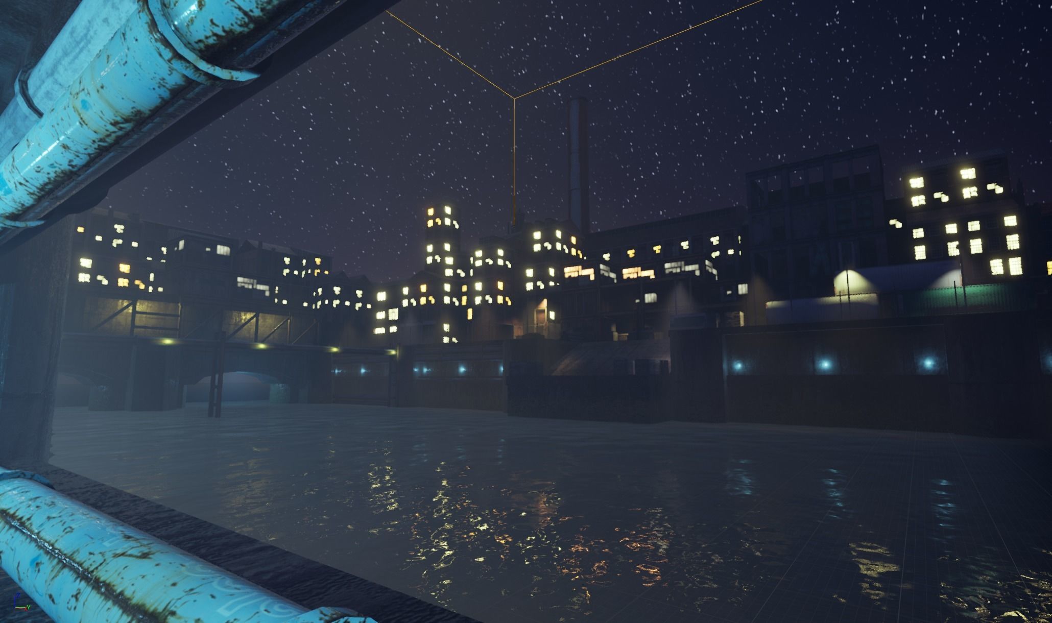 Industrial District Modular Pack Low-poly 3D model_27