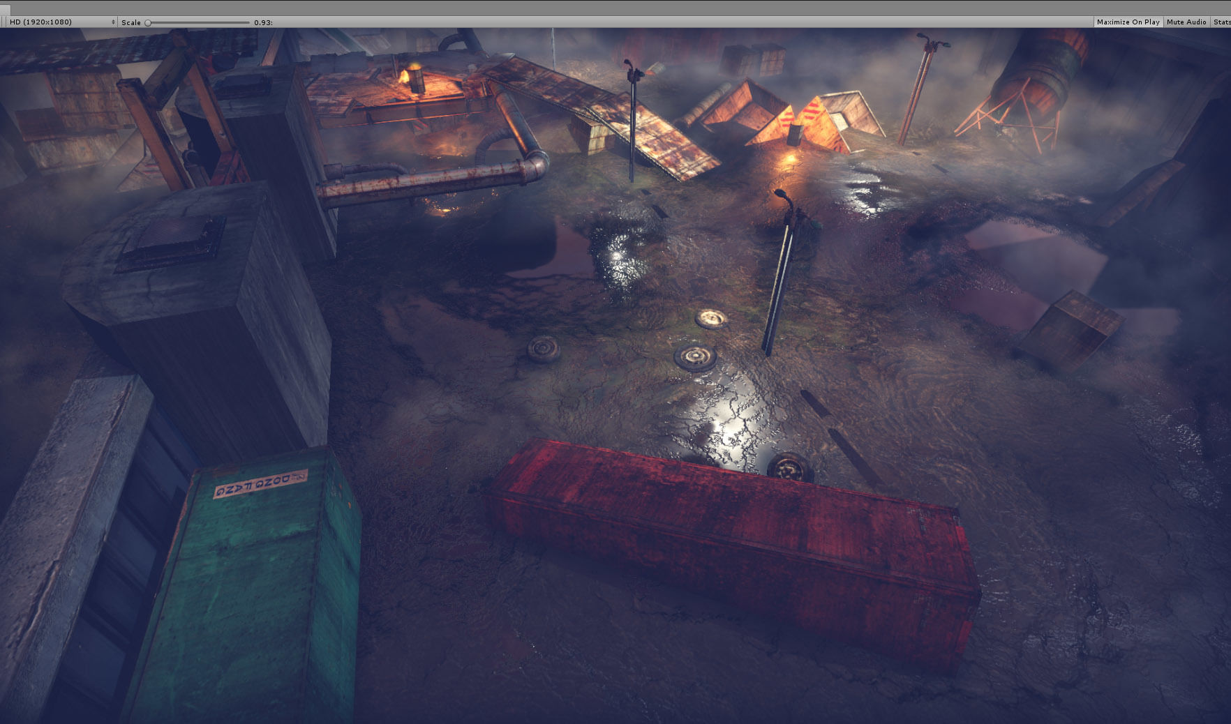 Industrial District Modular Pack Low-poly 3D model_6