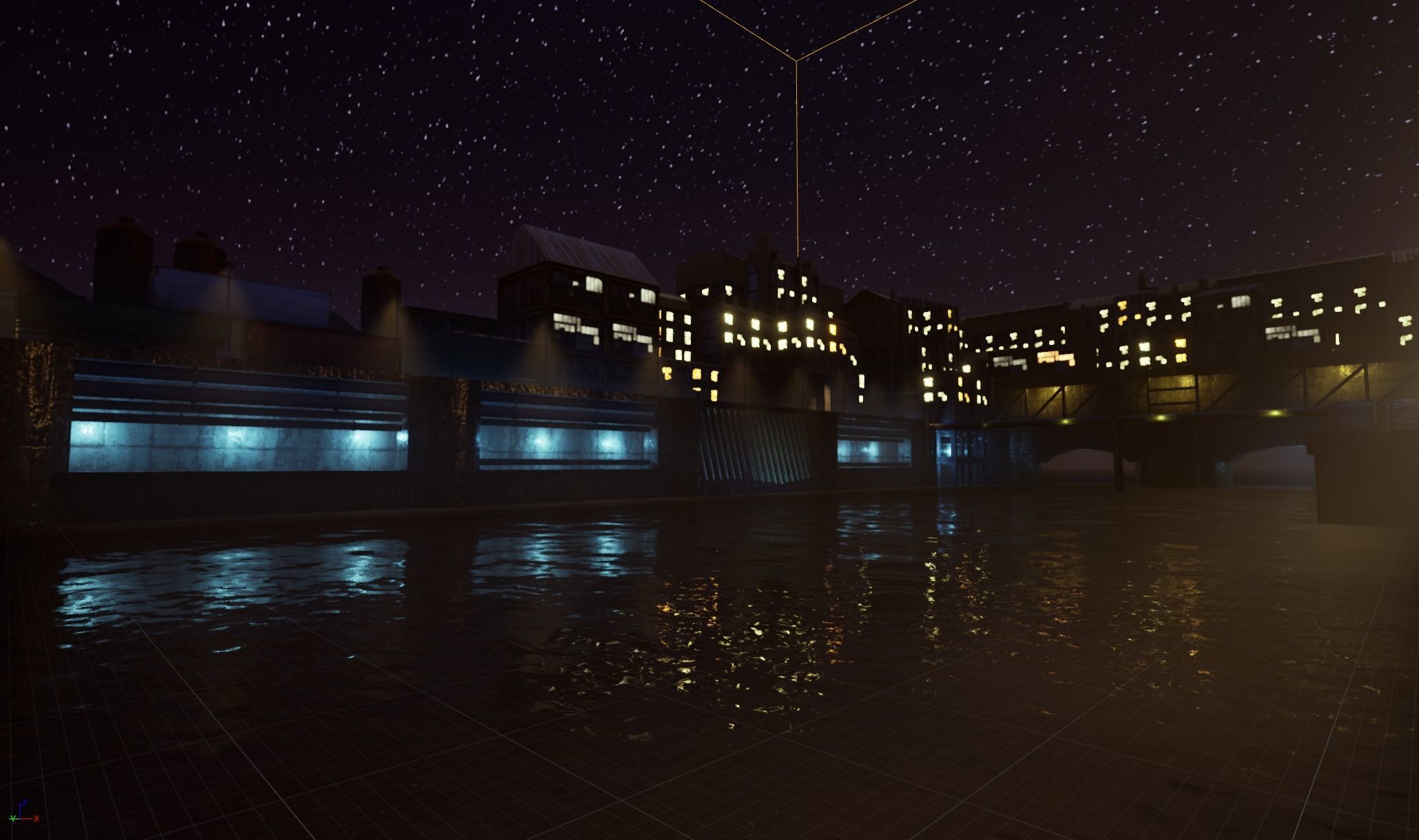 Industrial District Modular Pack Low-poly 3D model_30