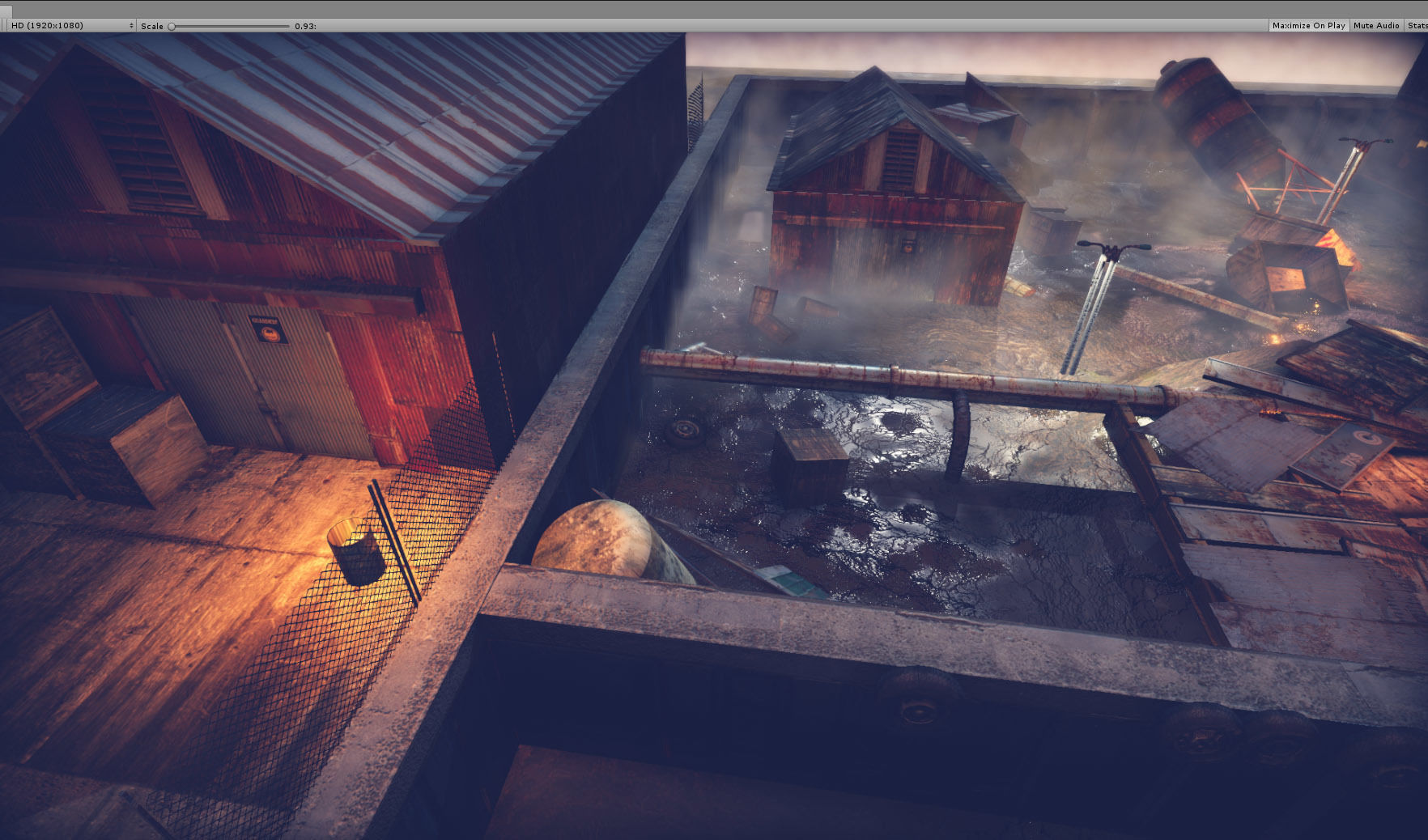 Industrial District Modular Pack Low-poly 3D model_4