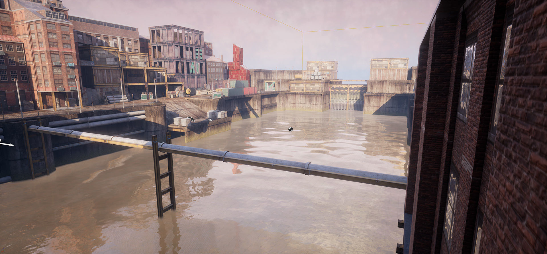 Industrial District Modular Pack Low-poly 3D model_12