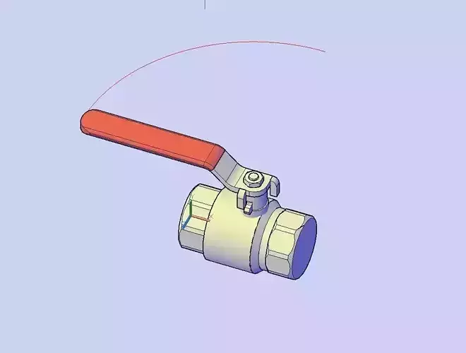 Ball valve CGR Female DN8 DN50 3D model