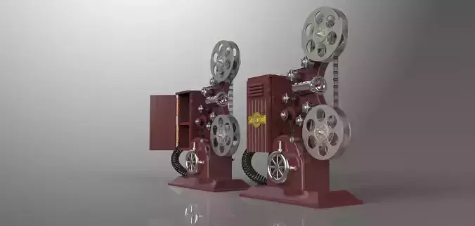 Retro Film projector 3D model