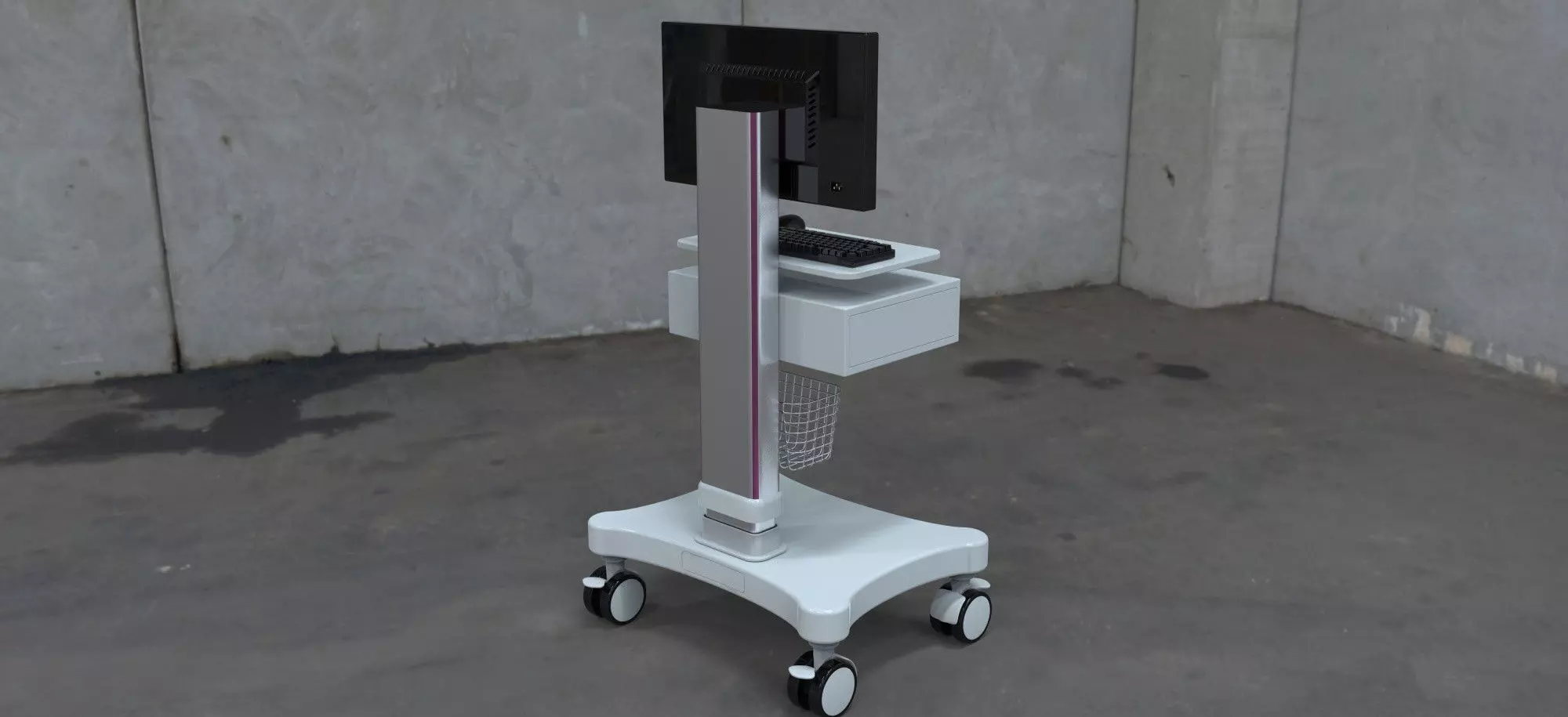 Hospital Medicinal Cart 3D model