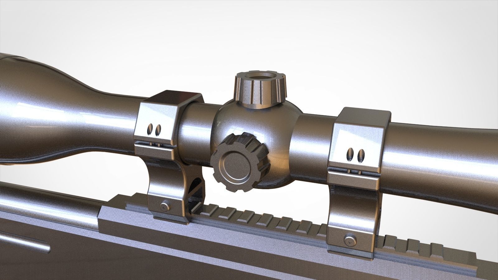 AWP Sniper Rifle 3D model_12