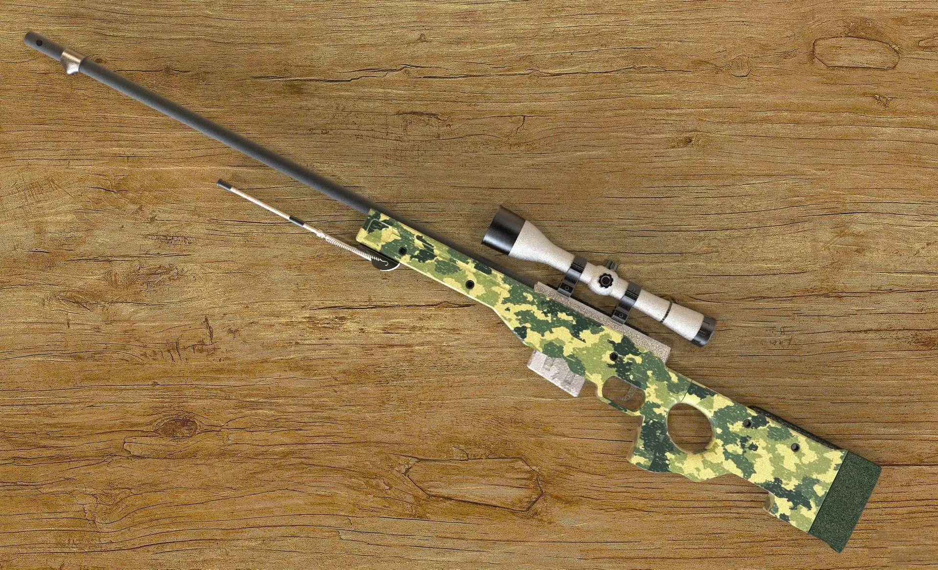 AWP Sniper Rifle 3D model_0