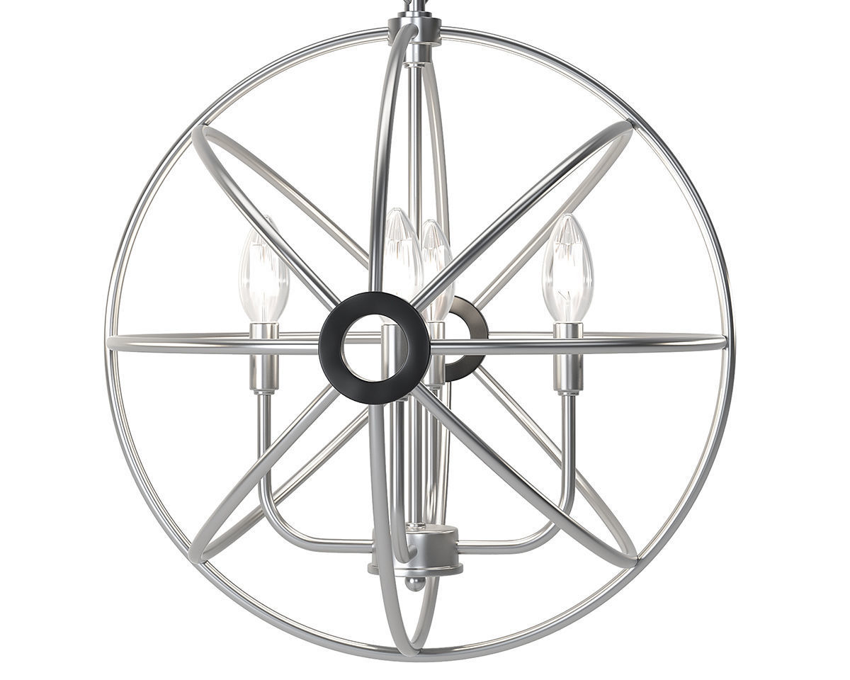 Ironclad Industrial-Style 4 Light 3D model_4