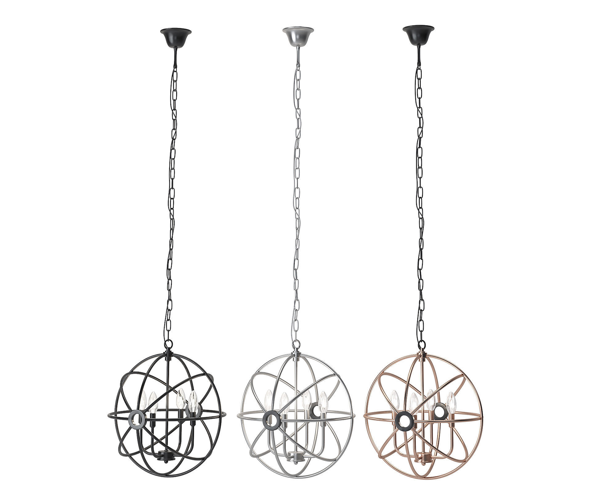 Ironclad Industrial-Style 4 Light 3D model_1