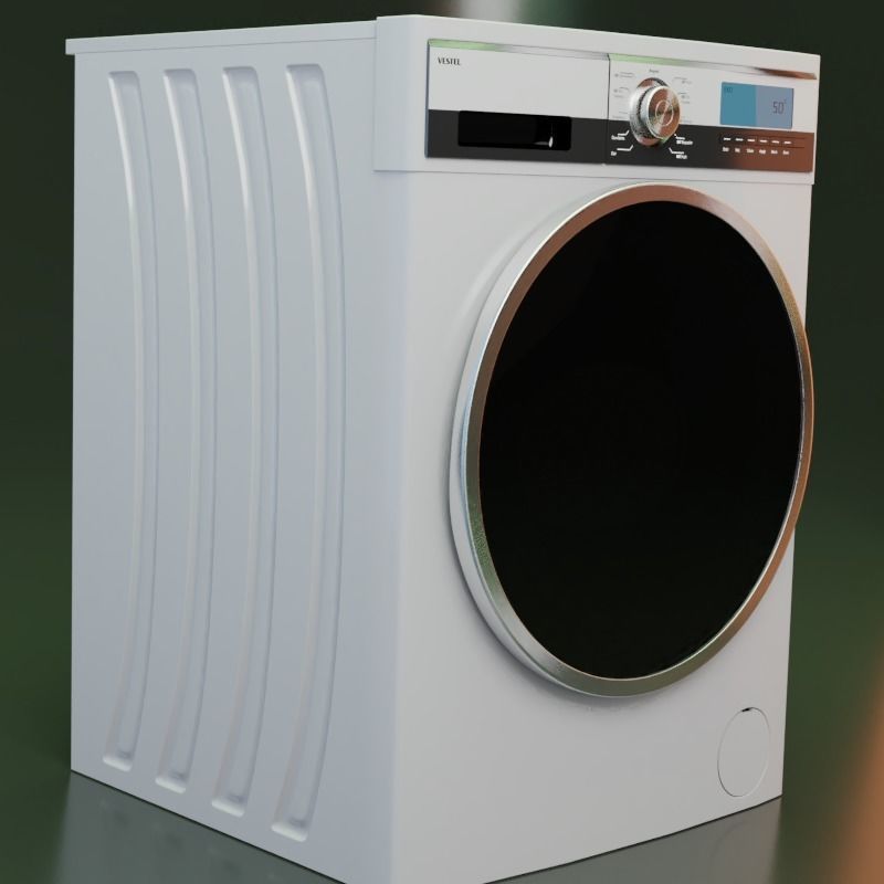 Washing Machine 3D model_3
