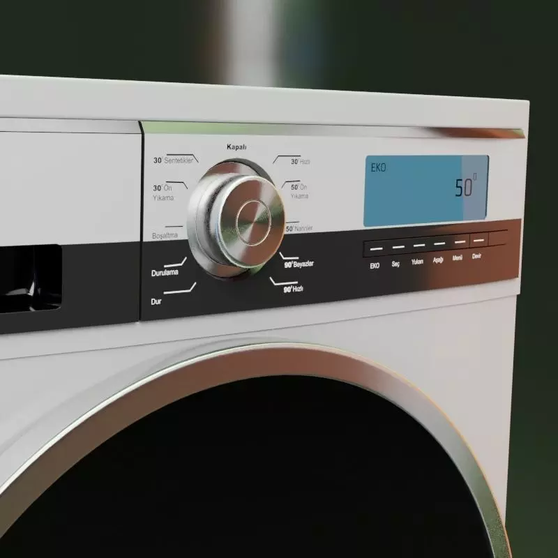 Washing Machine 3D model_0
