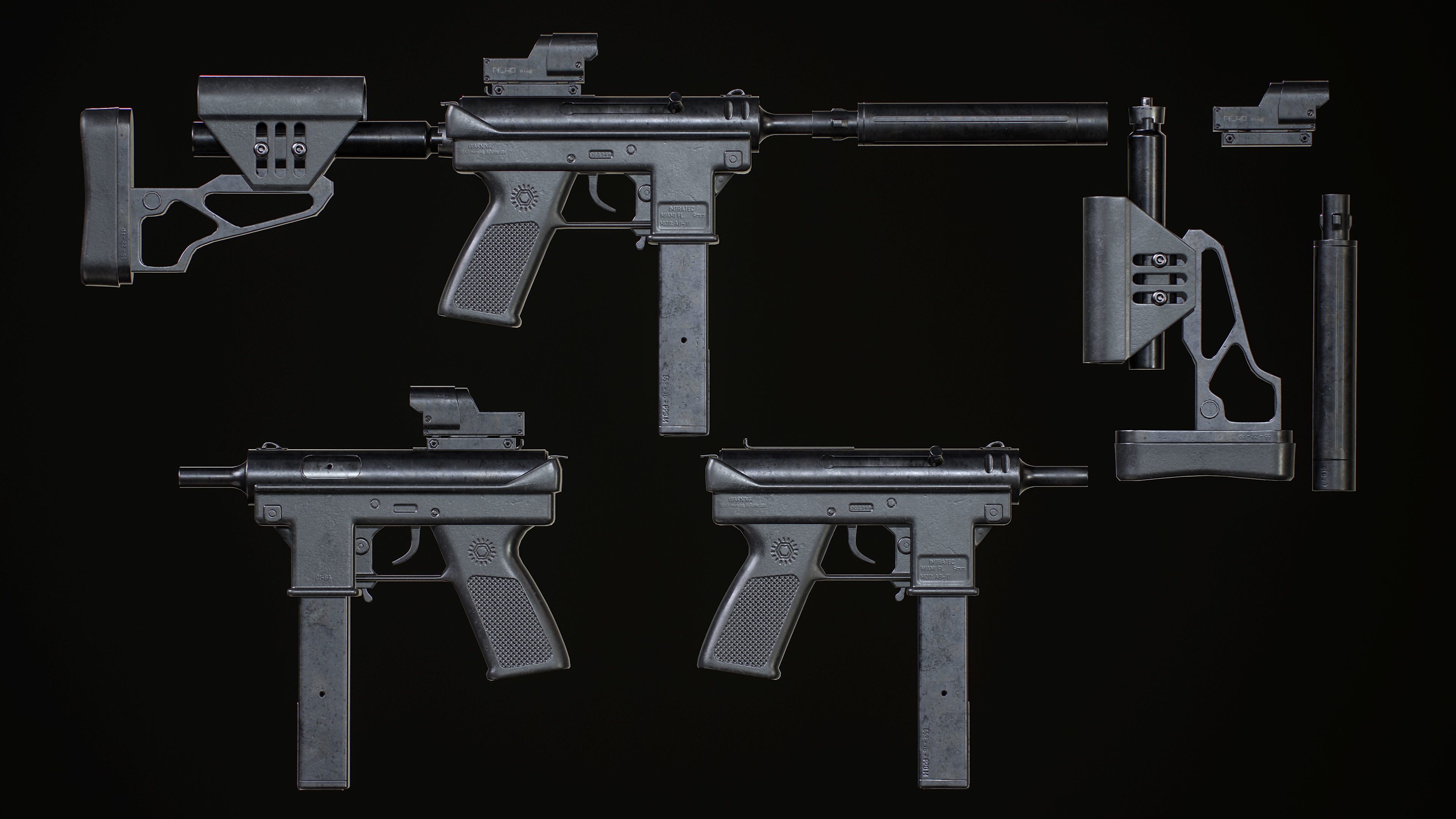 AB-10 Free low-poly 3D model_8