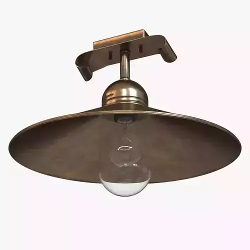 Chandelier metal ceiling light with glass bulb 3D model Chandelier metal ceiling light with glass bulb 3D model
