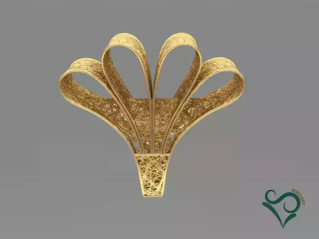 Fashion gold ring 3d print model