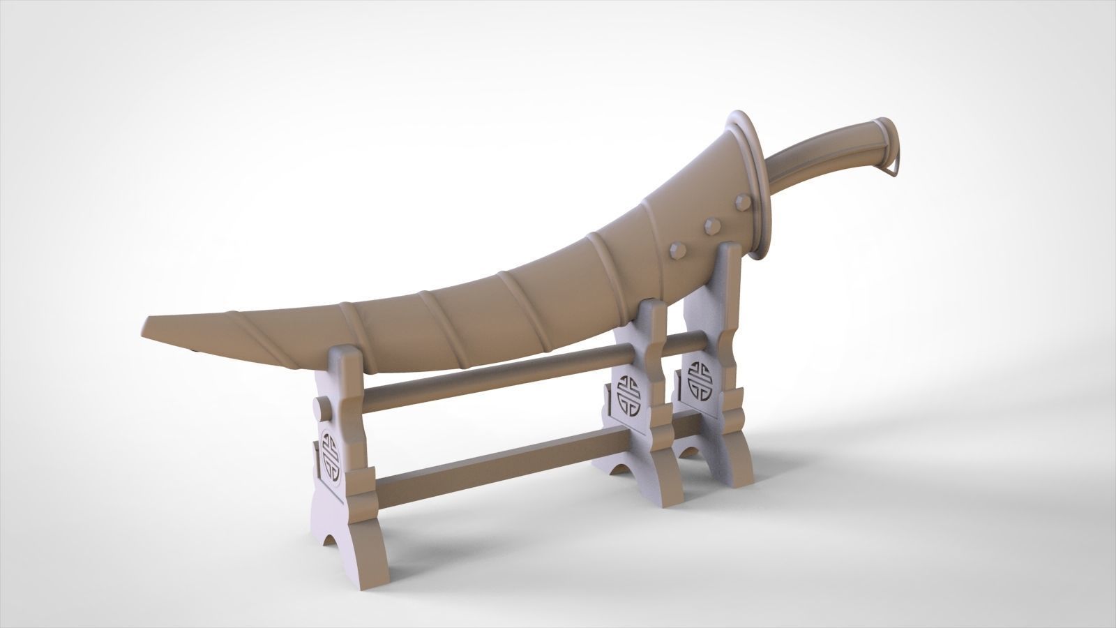 Handicraft knife 3D model_4