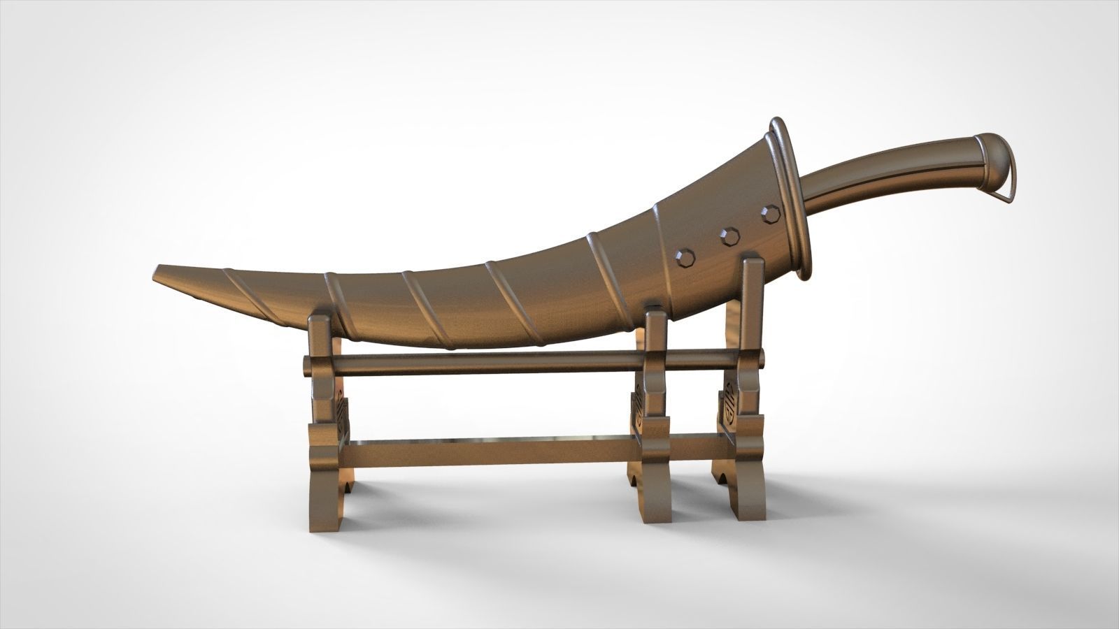 Handicraft knife 3D model_11