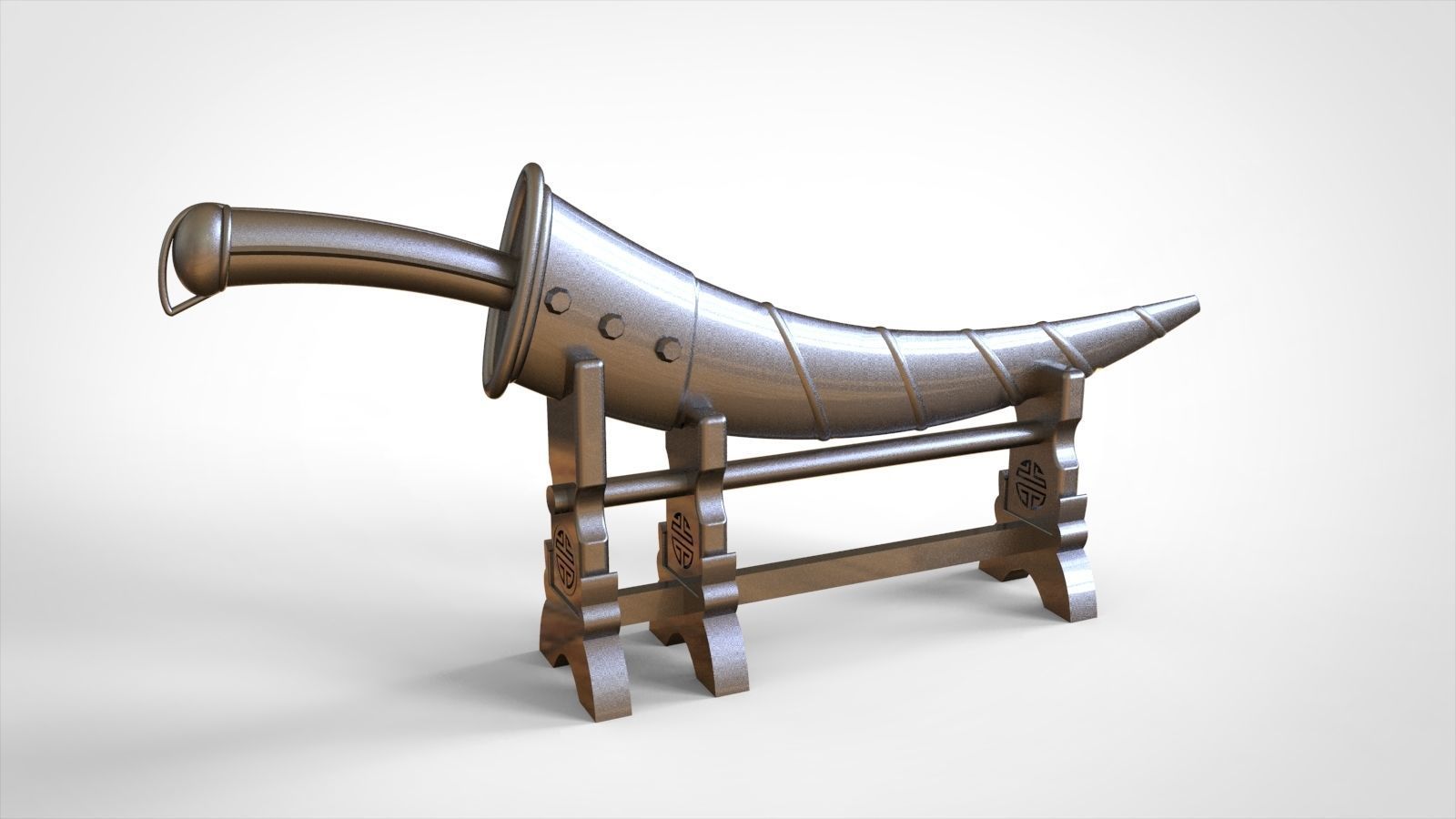 Handicraft knife 3D model_8