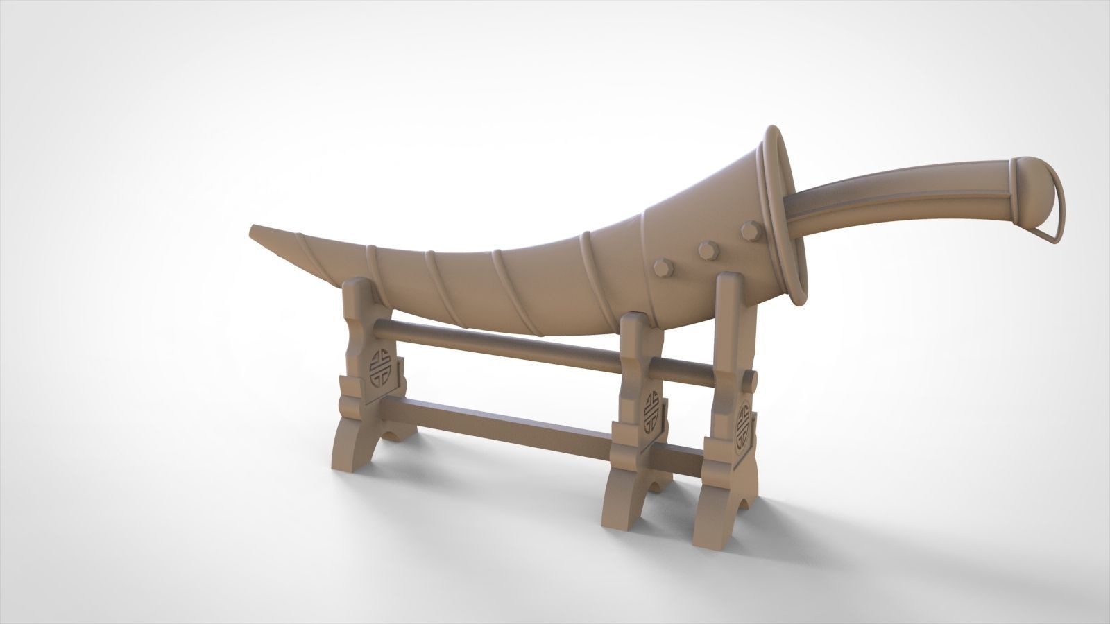 Handicraft knife 3D model_5