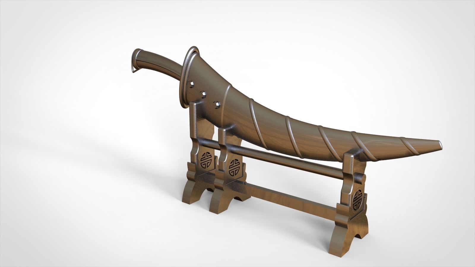 Handicraft knife 3D model_9