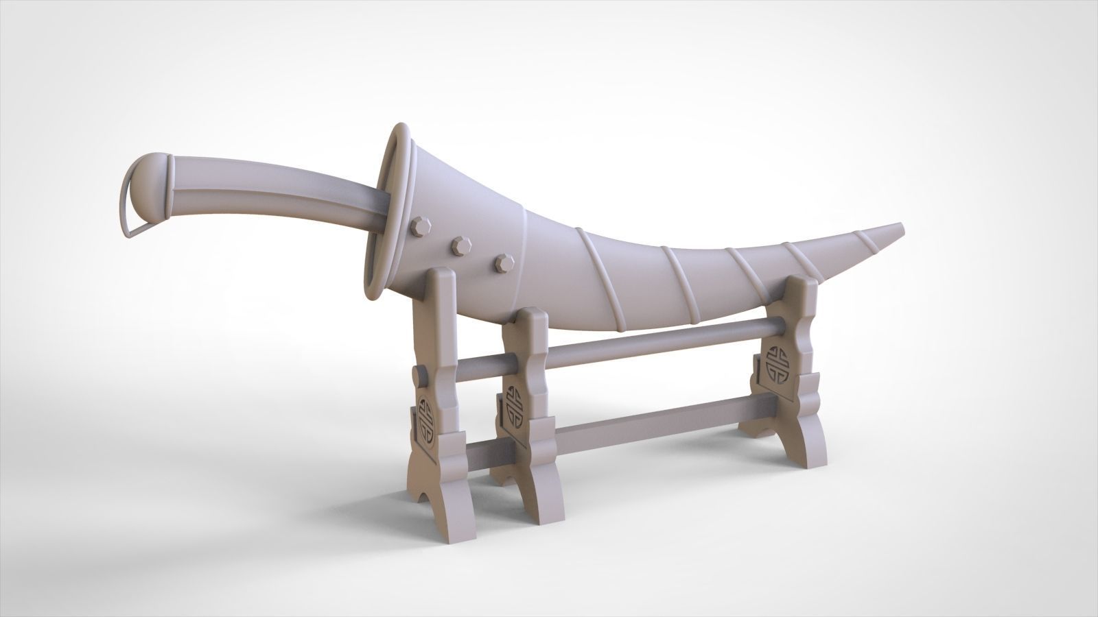 Handicraft knife 3D model_7