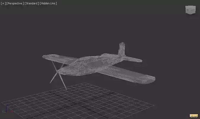 3D model of airplane Utva 75 Free low-poly 3D model