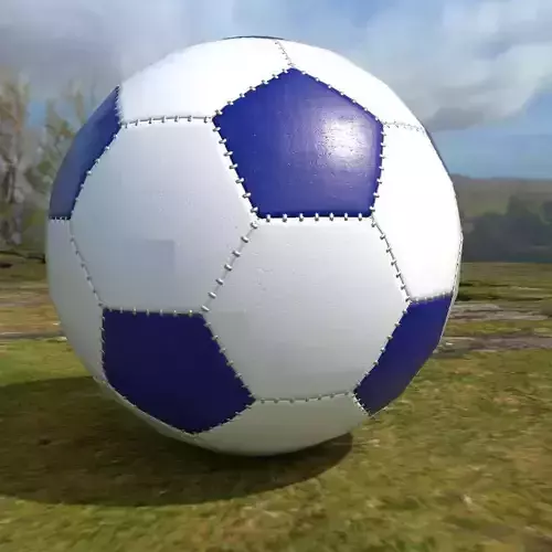 Soccer ball scratched PBR 