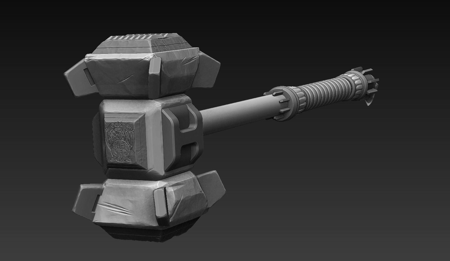Battle Hammer 3D model_4