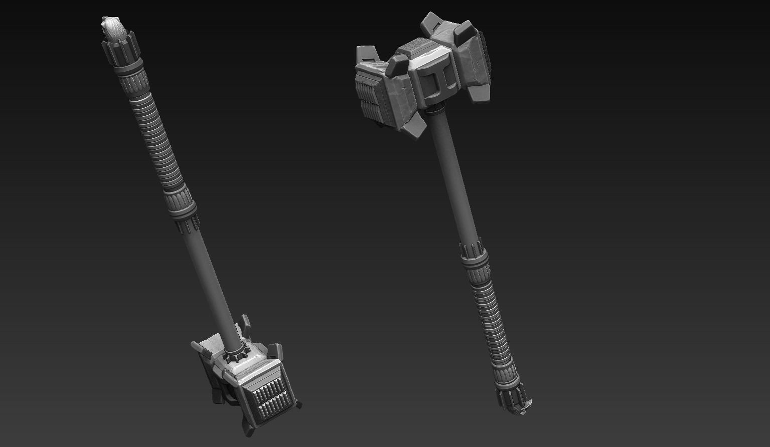 Battle Hammer 3D model_9