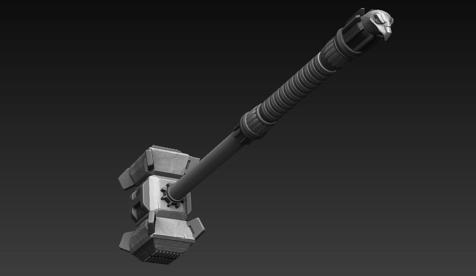 Battle Hammer 3D model_5
