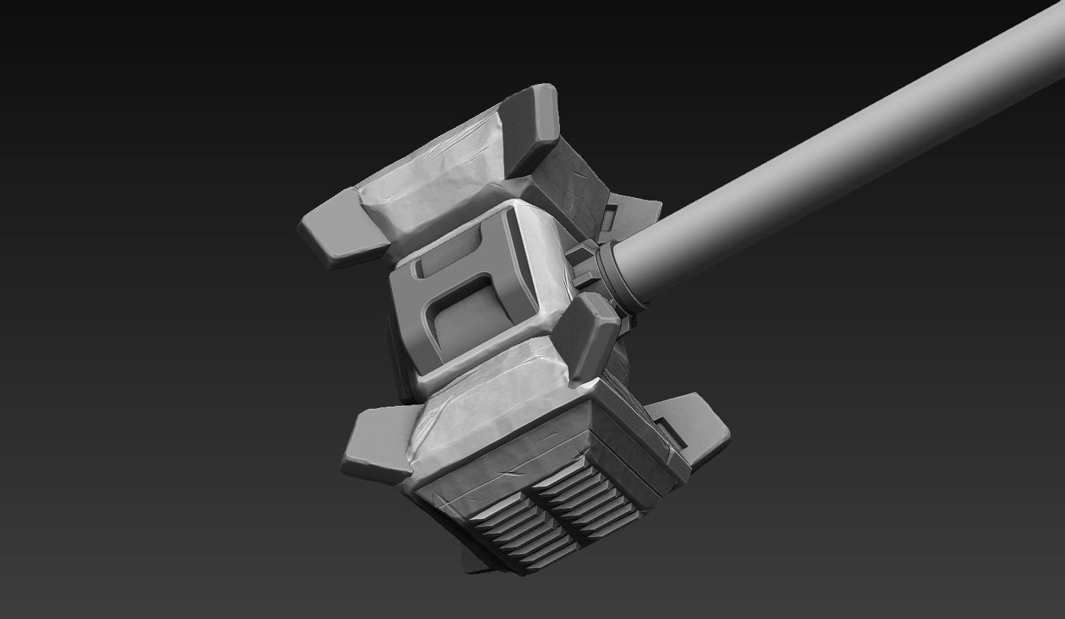 Battle Hammer 3D model_3