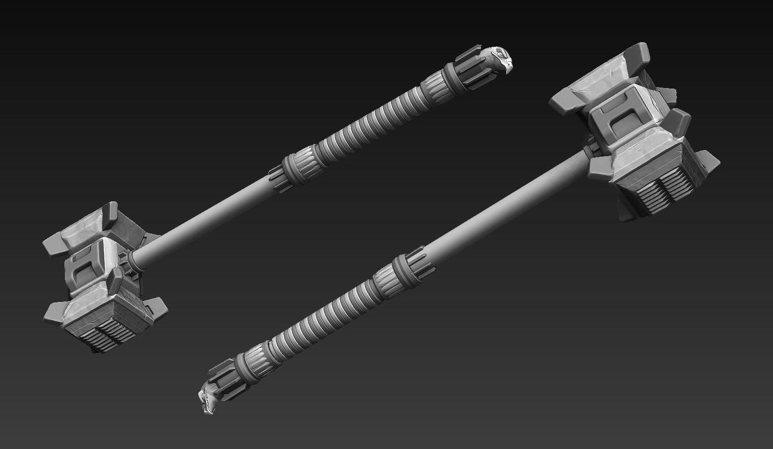 Battle Hammer 3D model_8