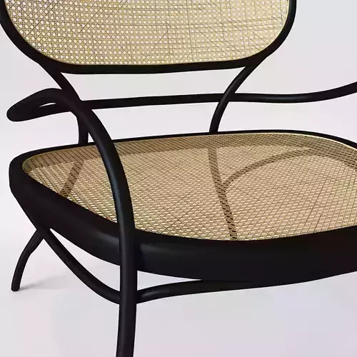 Lehstuhl Low armchair Wood and teak  Wiener GTV Design