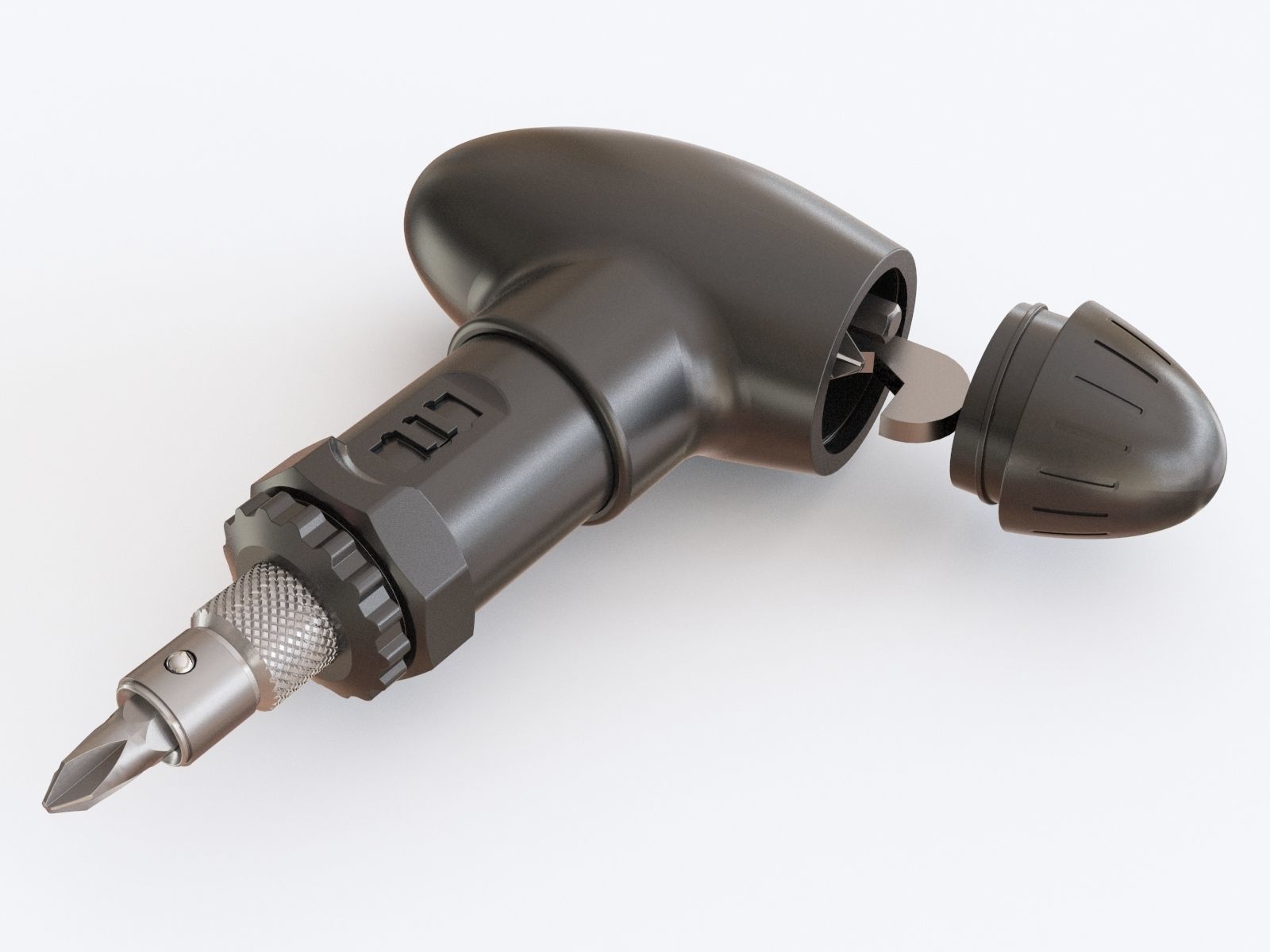 Screwdriver electric 3D model_2