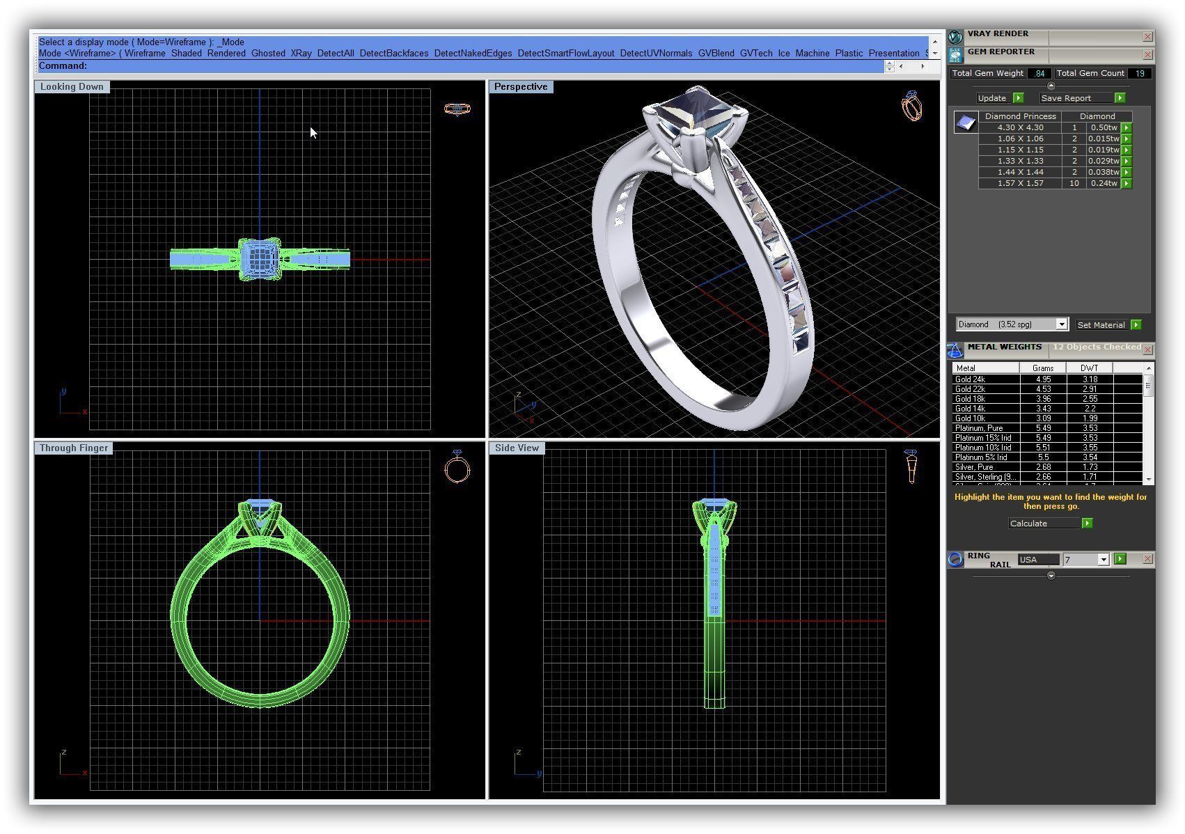BULK-3DM-WithOut Gems-RING 49 Files 3D print model_5