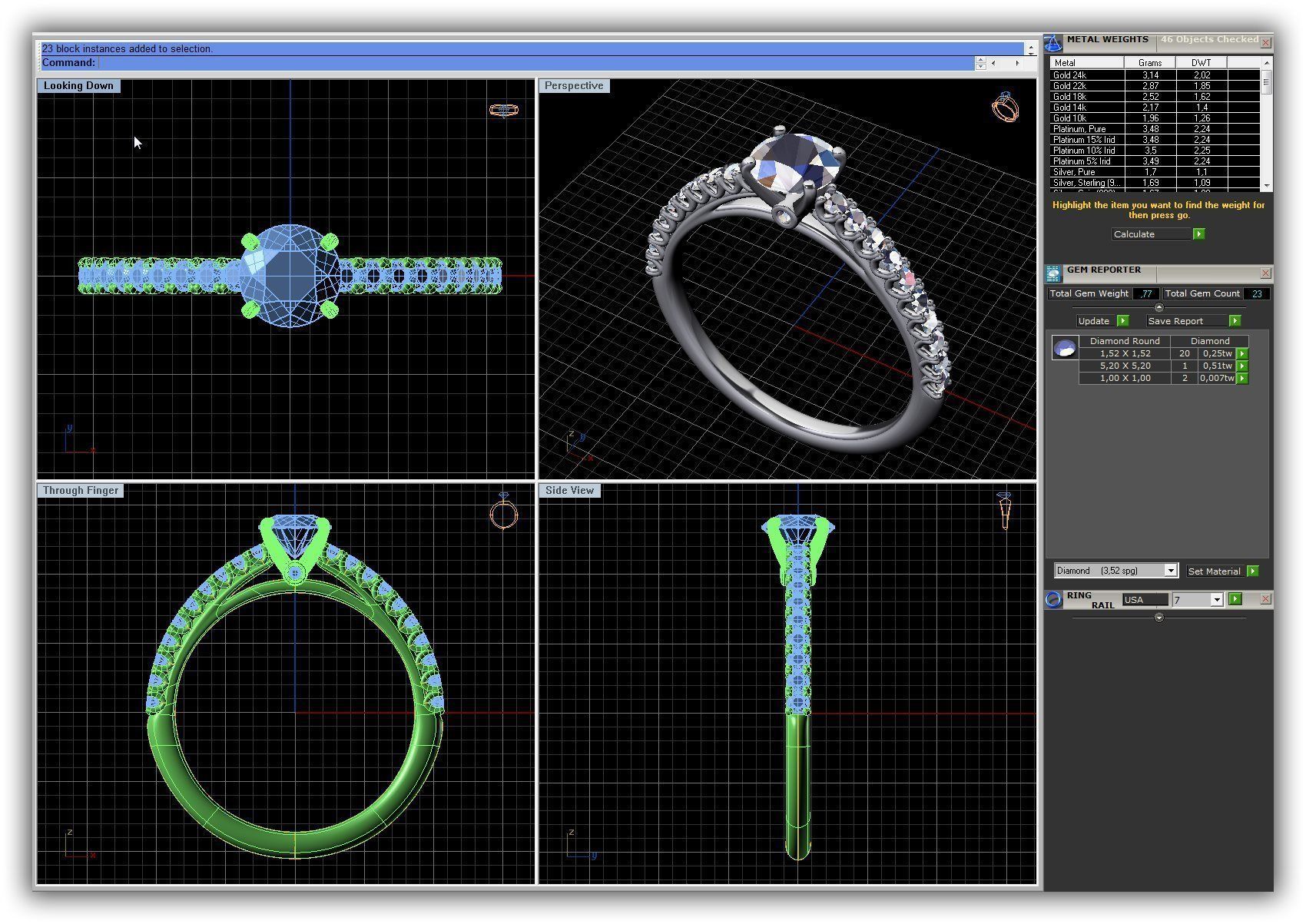 BULK-3DM-WithOut Gems-RING 49 Files 3D print model_26