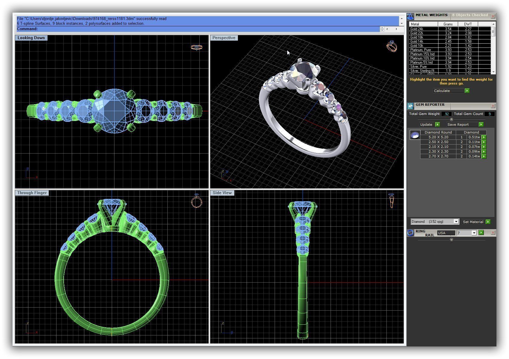 BULK-3DM-WithOut Gems-RING 49 Files 3D print model_16