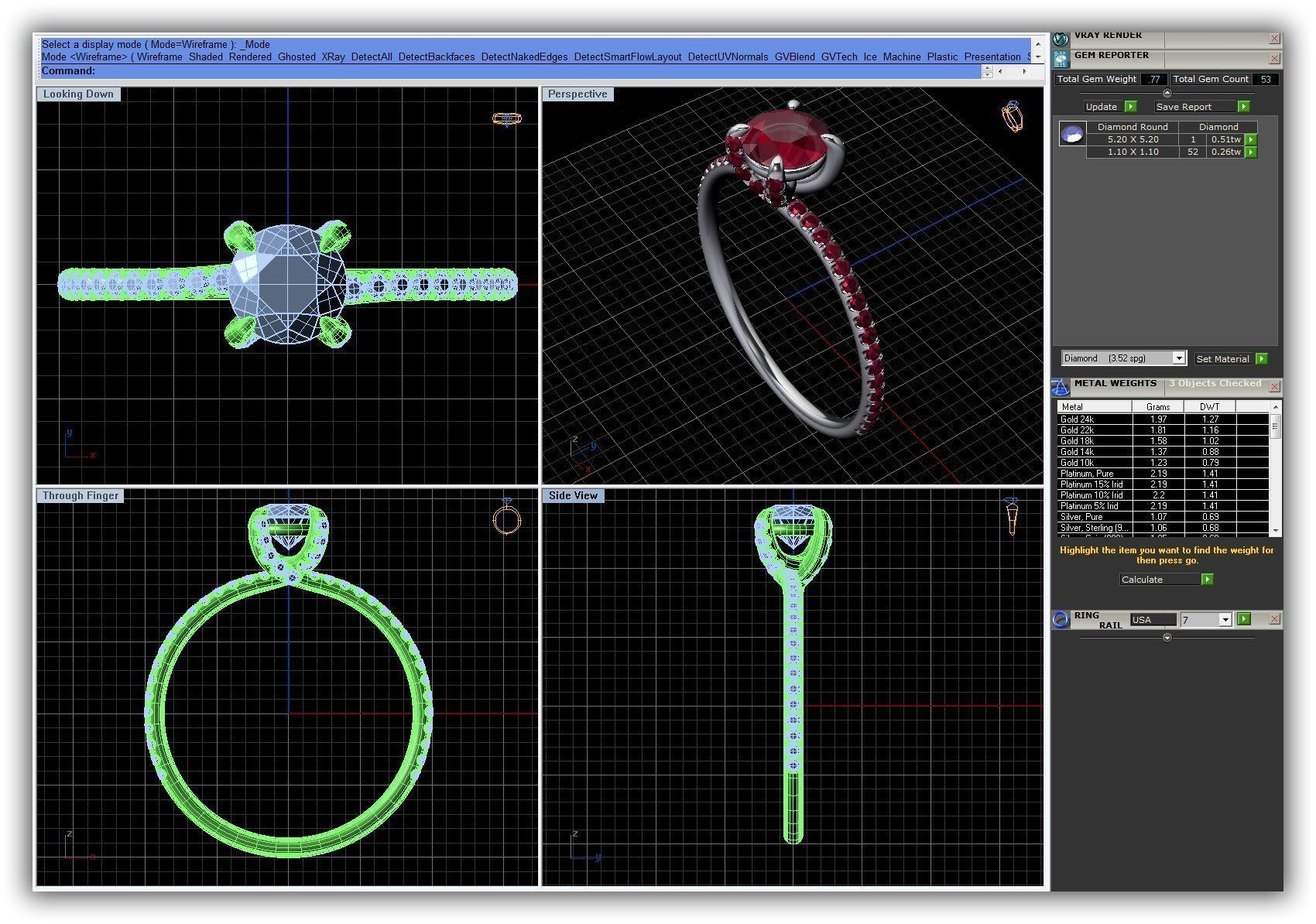 BULK-3DM-WithOut Gems-RING 49 Files 3D print model_42