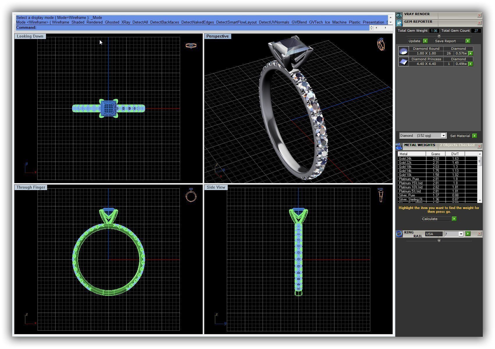 BULK-3DM-WithOut Gems-RING 49 Files 3D print model_4